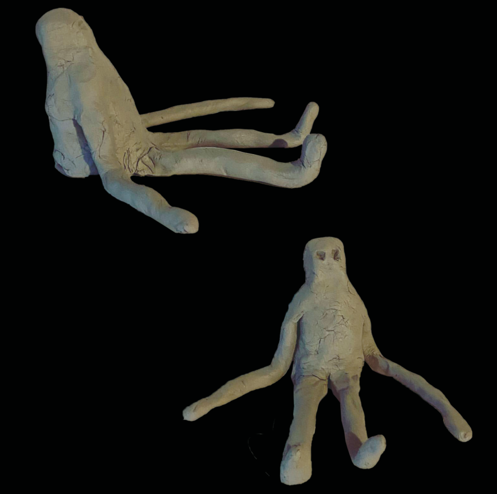 click to expand self portrait ii / air dry clay / 2023