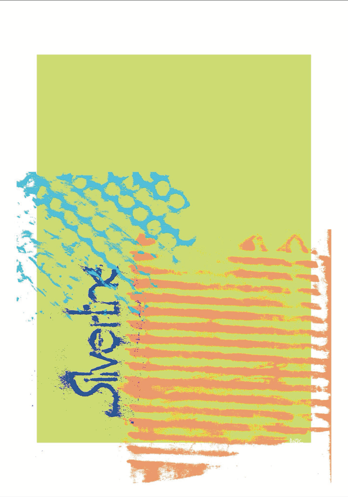 click to expand Texture and Colour I / digitised frottage / 2018